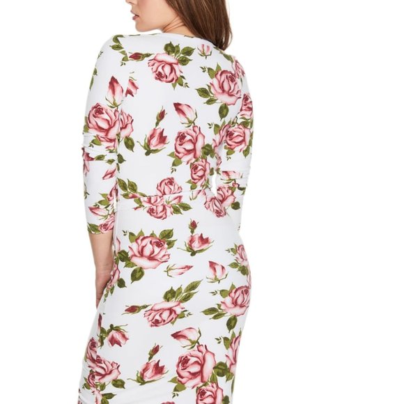 New GUESS Women's Eisley Floral Long-Sleeve Dress - Picture 5 of 10